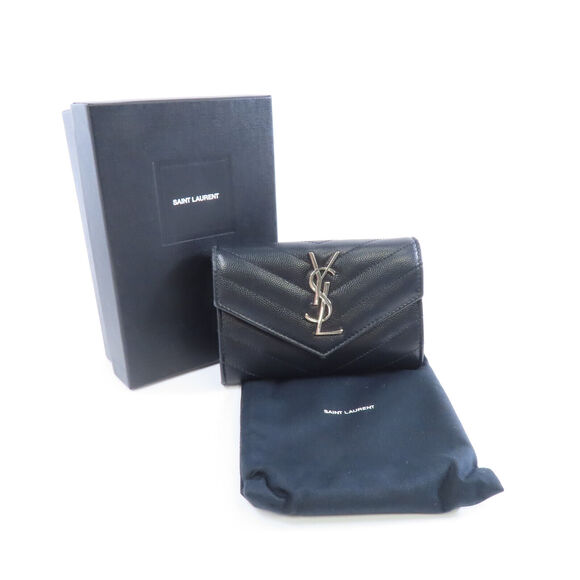 Saint Laurent Ysl Shw Card Case Wallet #141884S38B - Picture 10 of 15